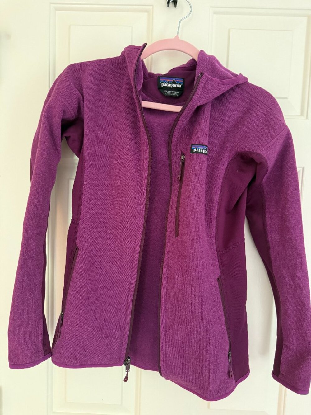 Patagonia purple zip up jacket size XS